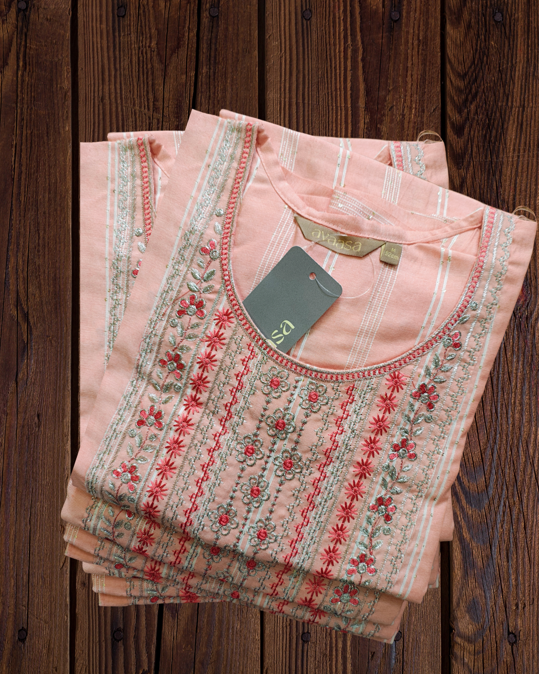 Grey Red Colour Avaasa Kurtas