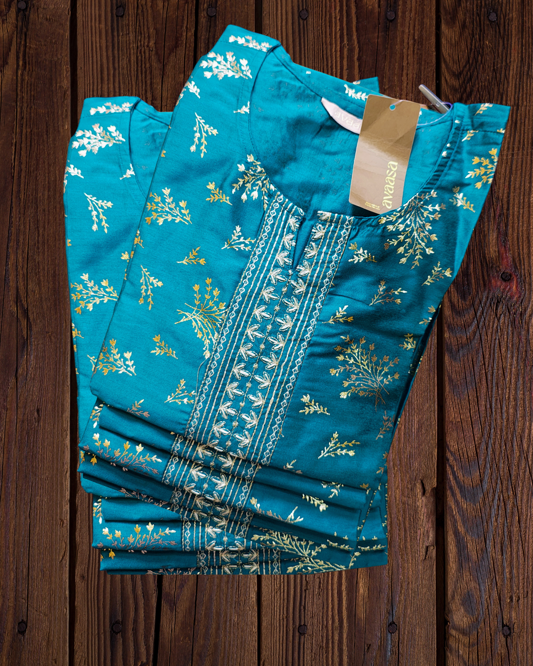 Cyan Colour Avaasa Kurtas