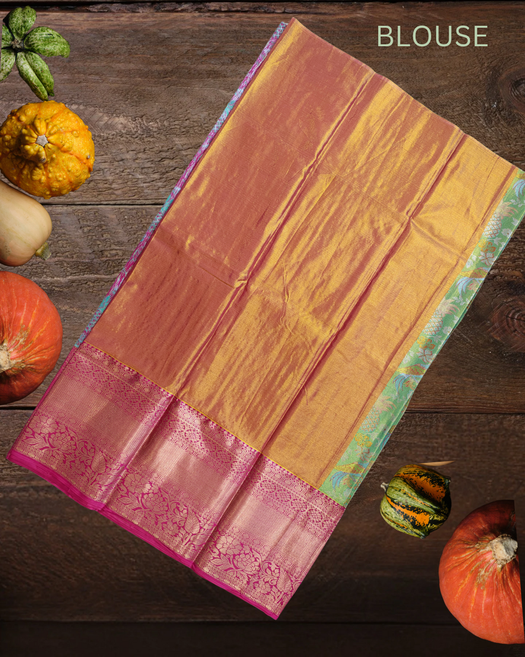 Parrot Green Dharmavaram Pattu Pavada