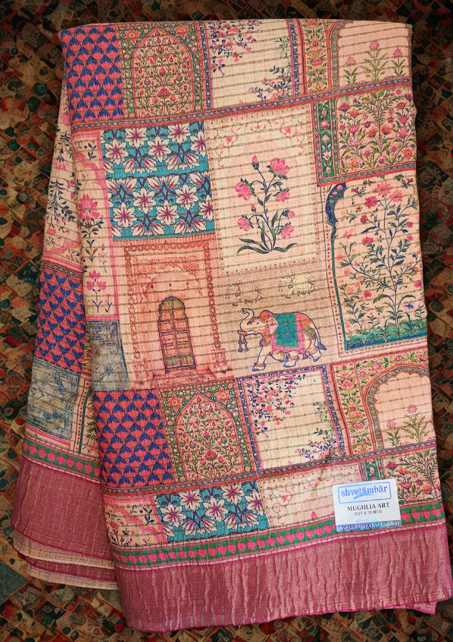 Mughalia art Heritage silk sarees