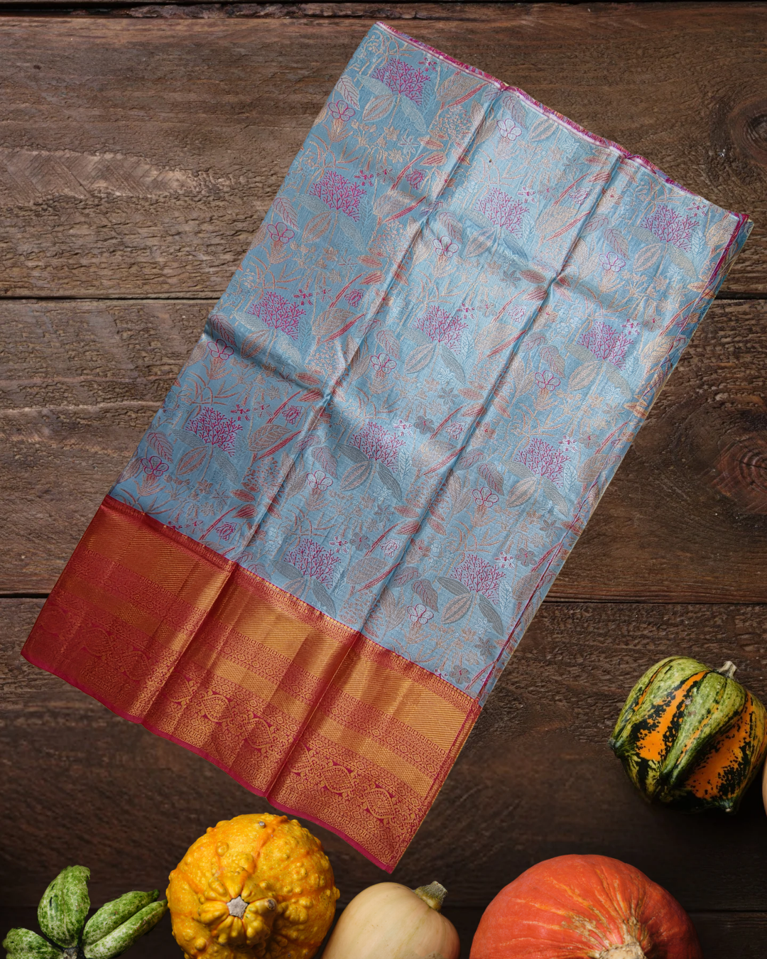 Blue Shade Dharmavaram Pattu Pavada